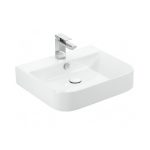 Sanovit ALLEERA - PULTRA ültethető - Top Counter - porcelán mosdó - - 55 x 48 cm