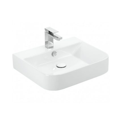 Sanovit ALLEERA - PULTRA ültethető - Top Counter - porcelán mosdó - - 55 x 48 cm