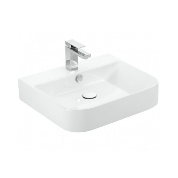 Sanovit ALLEERA - PULTRA ültethető - Top Counter - porcelán mosdó - - 55 x 48 cm