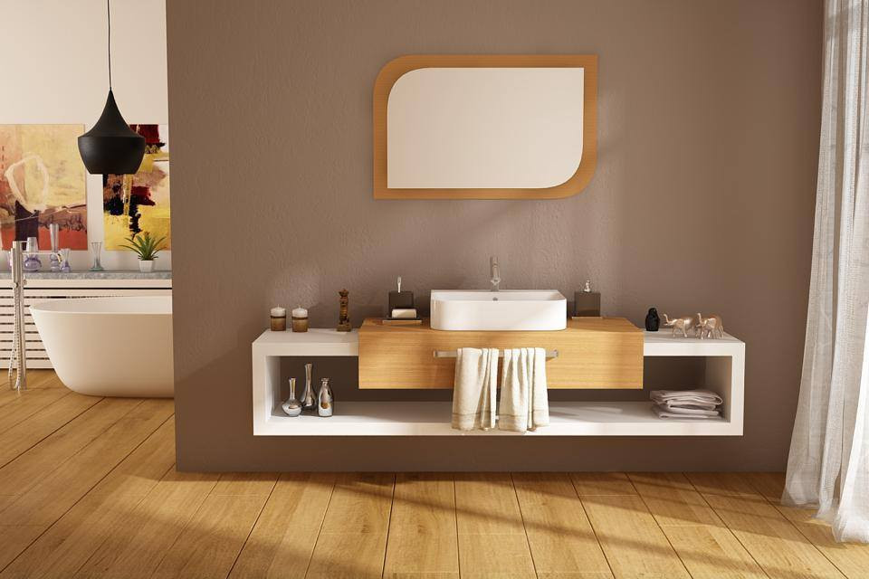 Sanovit ALLEERA - PULTRA ültethető - Top Counter - porcelán mosdó - - 55 x 48 cm - Image 8