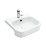 Sanovit - 3057 collections - PULTRA ültethető - Top Counter - porcelán mosdó - - 55 x 50,5 cm