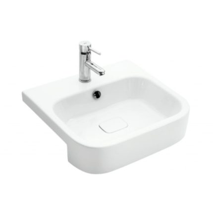 Sanovit - 3057 collections - PULTRA ültethető - Top Counter - porcelán mosdó - - 55 x 50,5 cm