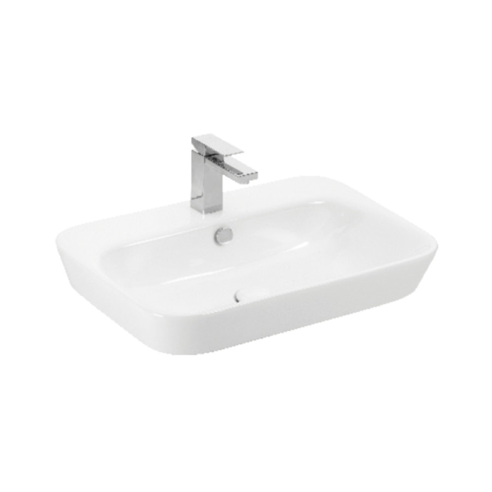 Sanovit - 3065 collections - PULTRA ültethető - Top Counter - porcelán mosdó - - 65 x 45 cm