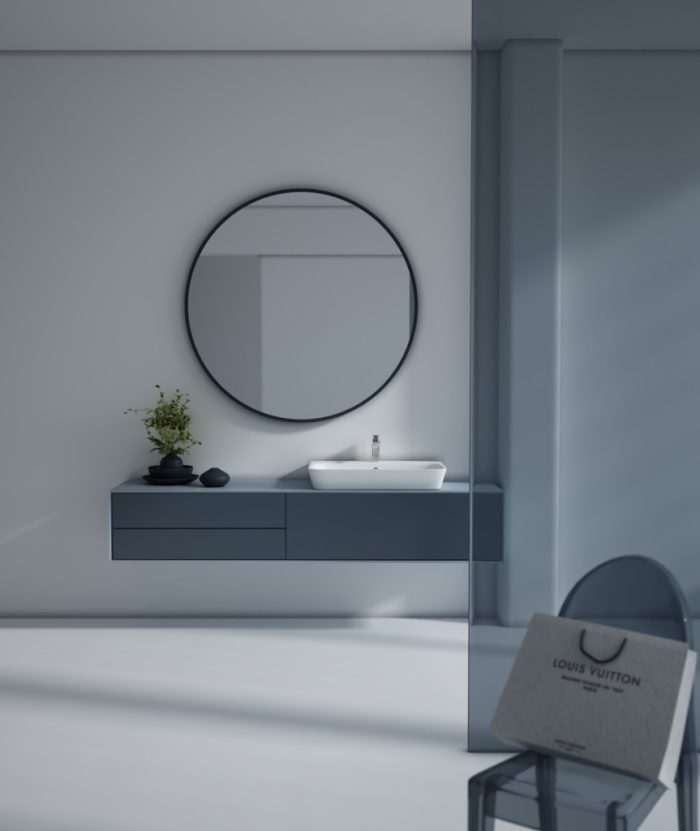 Sanovit - 3065 collections - PULTRA ültethető - Top Counter - porcelán mosdó - - 65 x 45 cm