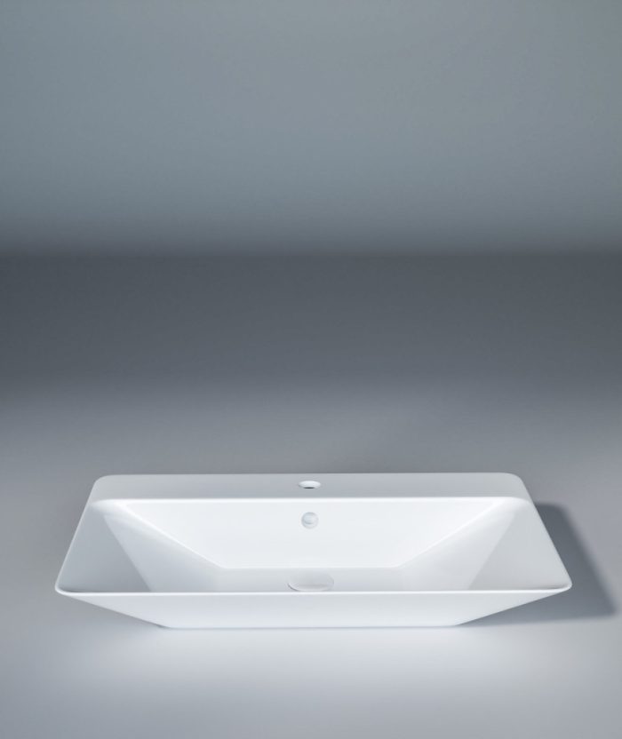Sanovit TEODORA - PULTRA ültethető - Top Counter - porcelán mosdó - - 65 x 46 cm
