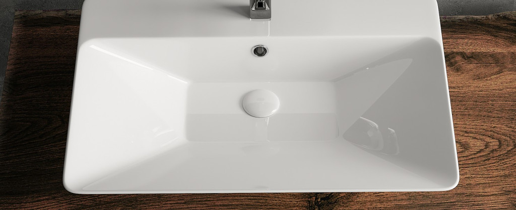 Sanovit TEODORA - PULTRA ültethető - Top Counter - porcelán mosdó - - 65 x 46 cm - Image 7