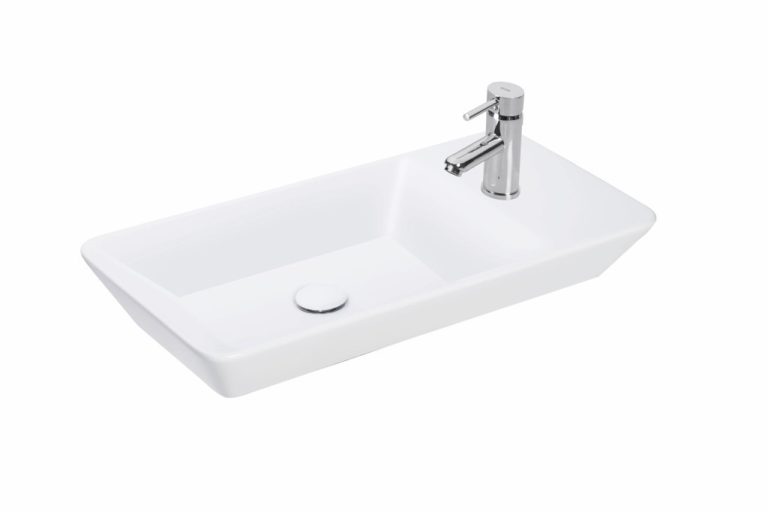 Sanovit - PULTRA ültethető - Top Counter- porcelán mosdó - bal vagy jobb csaplyukas - - 70 x 35 cm
