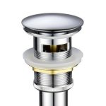 Klikk - klakk leeresztő - KEREK - KRÓM - túlfolyós modókagylóhoz - 5/4" - Ø 67 mm
