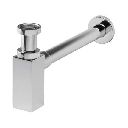 VivaStyle QUADRO LUX mosdószifon - króm - szögletes - fém - leeresztő nélkül - Ø 5/4" - Ø 32 mm