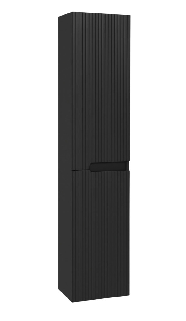 Piramida BETA fali fürdőszoba - állószekrény - PINO FEKETE - 35 x 150 x 30 cm - Image 2