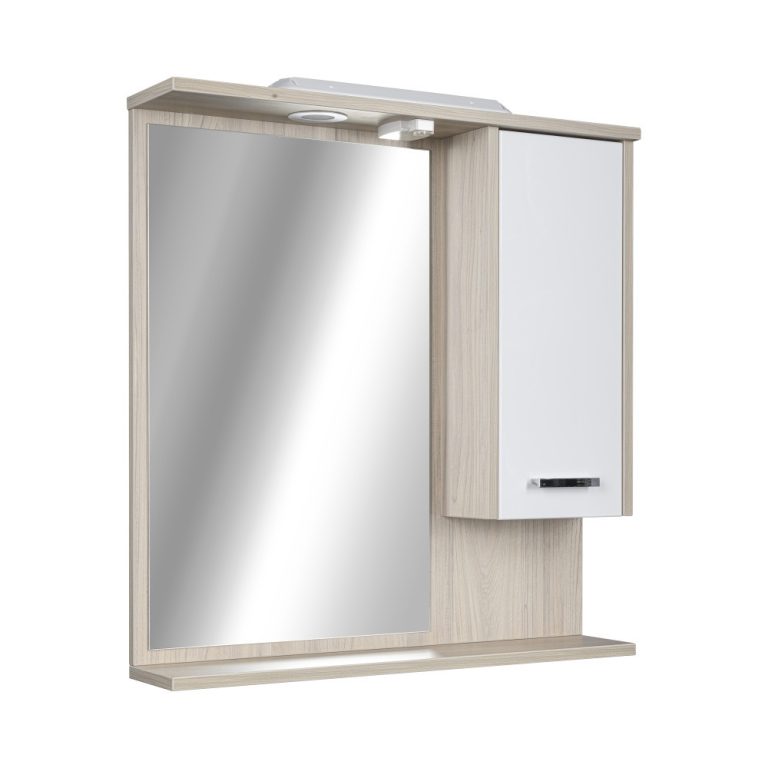 TMP ZX - SONOMA - Tükrös fürdőszobai szekrény LED világítással - 65 x 80 cm - Image 2
