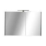 TMP SHARP - FEKETE - Tükrös fürdőszobai szekrény - 100 cm