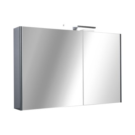 TMP SHARP - FEKETE - Tükrös fürdőszobai szekrény - 100 cm