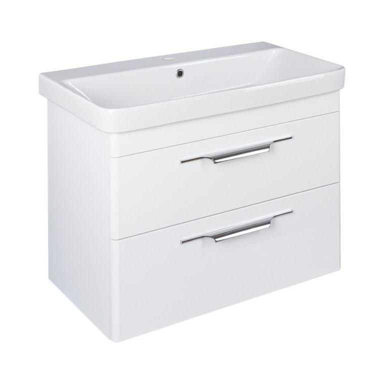 TMP LUX 80 fali fürdőszobabútor - Sanovit LUXURY - 11080 mosdóval - 80,5 x 46 cm - Image 2