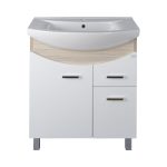 TMP ZX 65 - SONOMA - álló fürdőszobabútor - Sanovit ZENON - 6065 porcelán mosdóval - 65 x 47 cm
