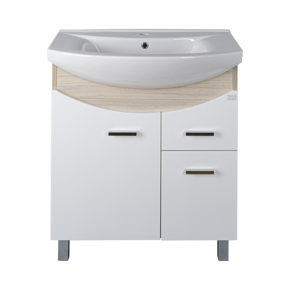 TMP ZX 65 - SONOMA - álló fürdőszobabútor - Sanovit ZENON - 6065 porcelán mosdóval - 65 x 47 cm