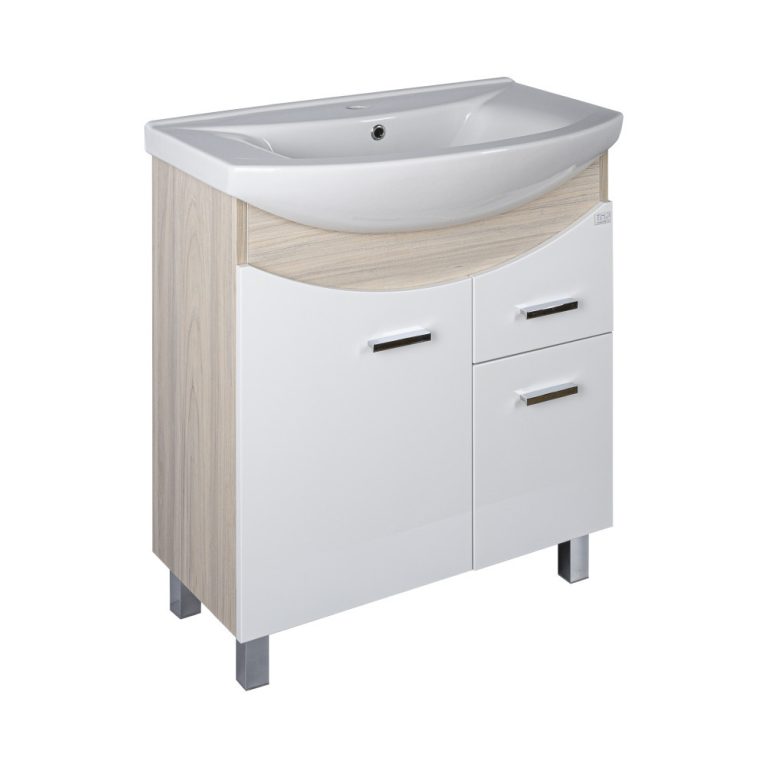 TMP ZX 65 - SONOMA - álló fürdőszobabútor - Sanovit ZENON - 6065 porcelán mosdóval - 65 x 47 cm - Image 2