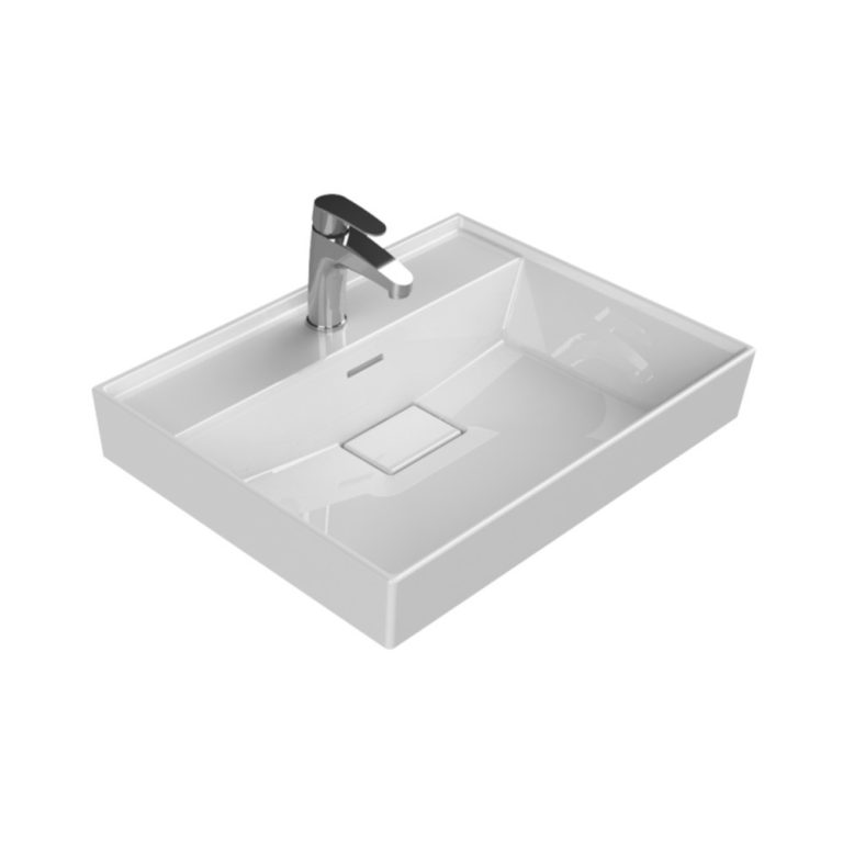 TMP LUX 60 fali fürdőszobabútor - CeraStyle SHARP 37100 mosdóval - 60 x 48 cm - Image 5
