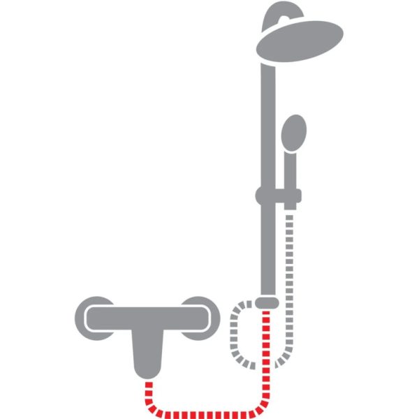 Viva ZEN zuhanyrendszer 1/2" - 60 cm zuhanygégecső - alkatrész