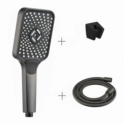 Caldo Freddo Blackspirit zuhanyszett - 3 funkciós zuhanyfejjel - GUNMETAL - szürke