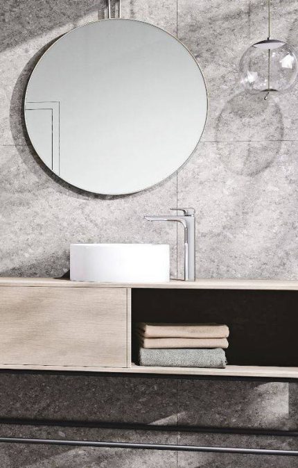 Eurostandard THIN magasított mosdó csaptelep - KRÓM