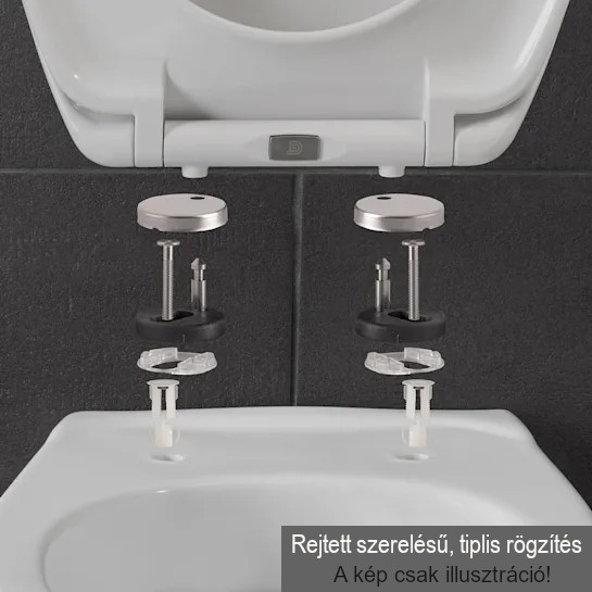 Viva S7 SLIM WC ülőke - duroplast - lecsapódásgátlós - könnyen levehető klikk rendszerű