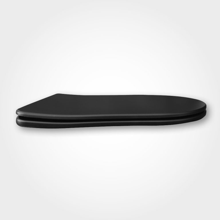 Viva FEKETE BRILLA SLIM L WC ülőke - duroplast - lecsapódásgátlós - levehető klikk - 42 x 36,5 cm - Image 3