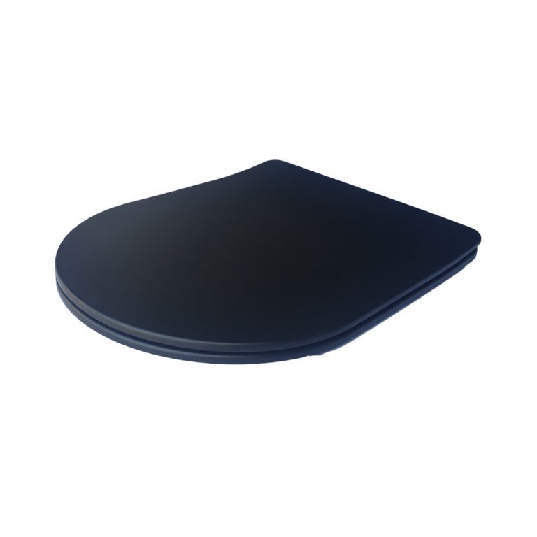 Viva FEKETE BRILLA SLIM L WC ülőke - duroplast - lecsapódásgátlós - levehető klikk - 42 x 36,5 cm - Image 6