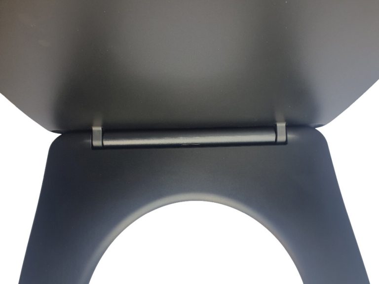 Viva FEKETE BRILLA SLIM L WC ülőke - duroplast - lecsapódásgátlós - levehető klikk - 42 x 36,5 cm - Image 8