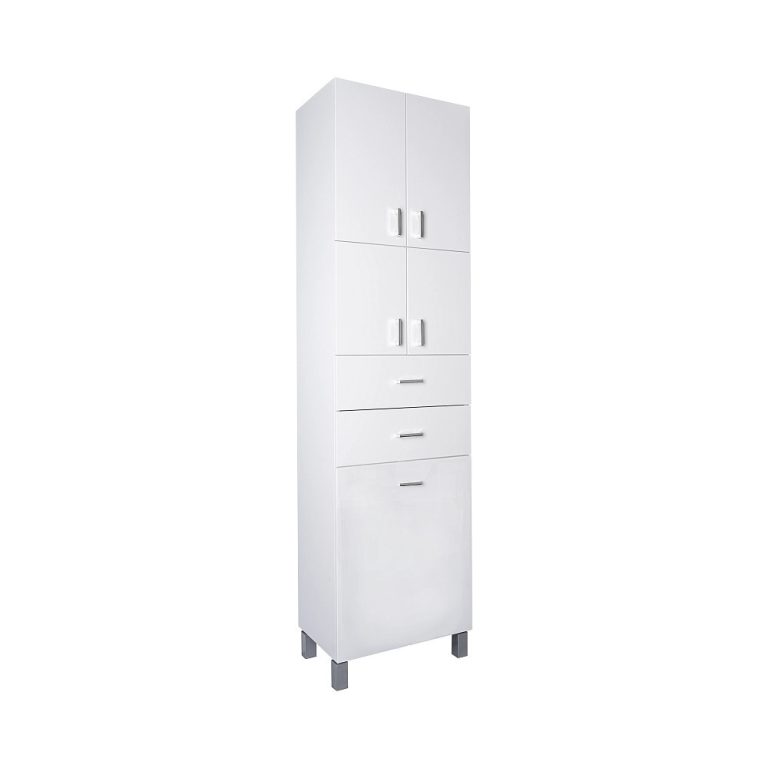 Viva STYLE fürdőszobai ÁLLÓSZEKRÉNY 192 magas szennyestartós -50 x 35 x 192 cm - Image 2