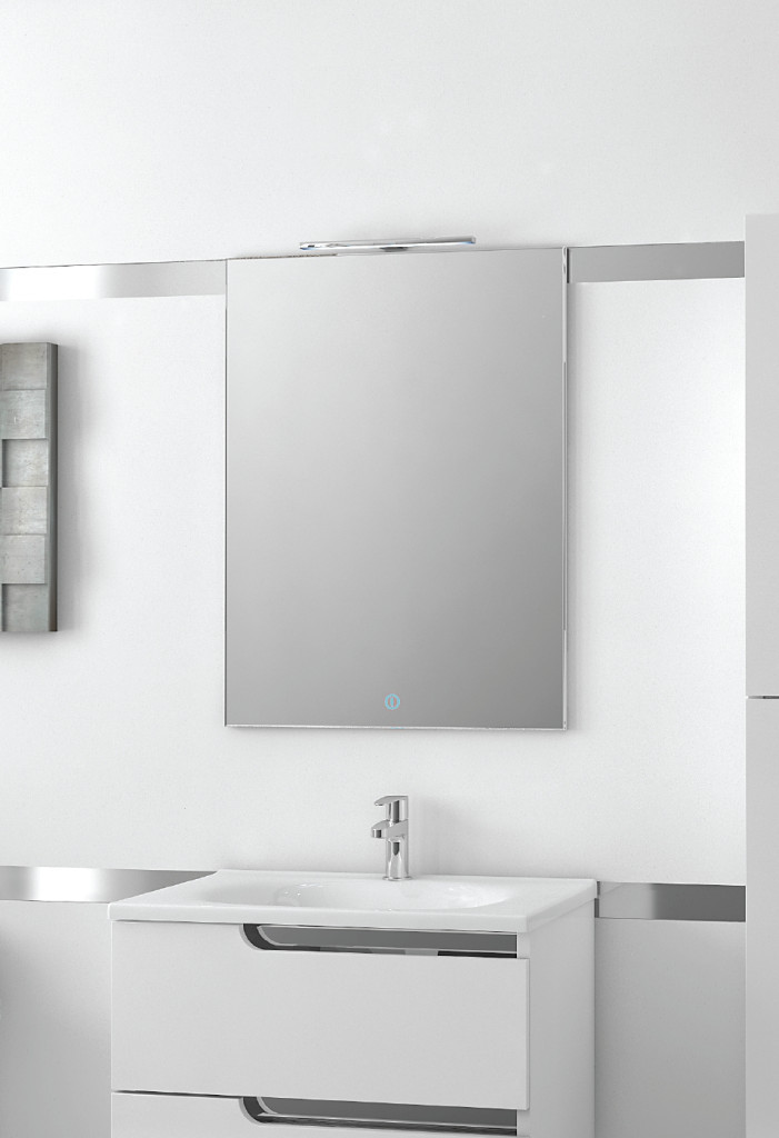 Piramida PERLA 60 G fürdőszobai tükör LED világítással - érintőkapcsolóval - 60 x 80 x 4 cm - Image 4