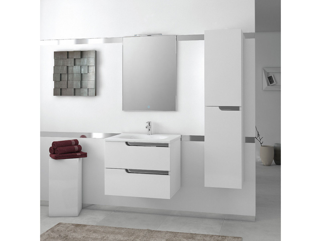 Piramida PERLA 60 G fürdőszobai tükör LED világítással - érintőkapcsolóval - 60 x 80 x 4 cm - Image 5