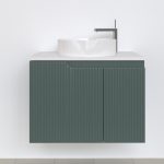 Piramida EURIDIKA fali fürdőszobabútor - mosdópult mosdó nélkül -2 ajtós - PINO ZÖLD-75 x 48 x 53 cm