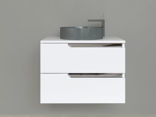 Piramida EURIDIKA fali fürdőszobabútor - mosdópult mosdó nélkül -2 fiókos - 75 x 48 x 53 cm