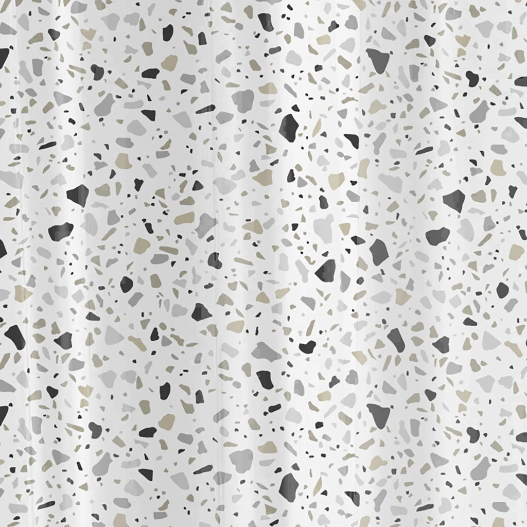 Zuhanyfüggöny - TERRAZZO - Impregnált textil - 180 x 200 cm - Image 2