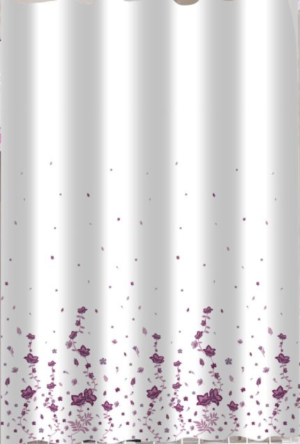 Zuhanyfüggöny - MINI FLOWERS - Impregnált textil - 180 x 200 cm