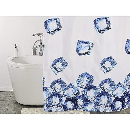 Zuhanyfüggöny - ICE CUBE - Impregnált textil - 180 x 200 cm