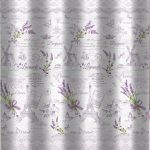 Zuhanyfüggöny - LEVANDE - Impregnált textil - 180 x 200 cm