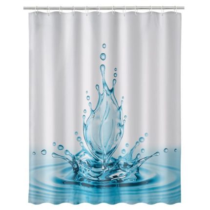 Zuhanyfüggöny - WATER FLOWER - Impregnált textil - 180x200