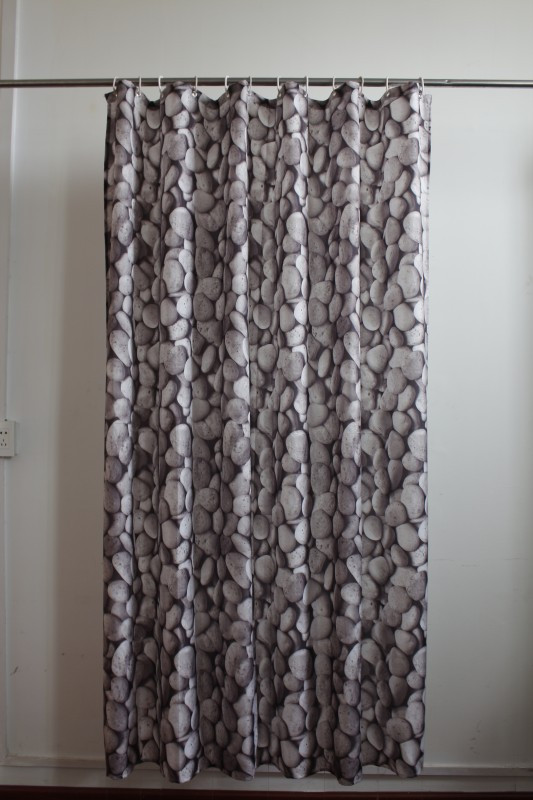 Zuhanyfüggöny - NEW STONE - Impregnált textil - 180 x 200 cm - Image 2