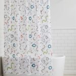 Zuhanyfüggöny - NEW WATER DROP - Impregnált textil - 180 x 200 cm