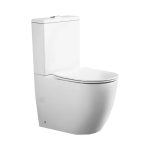 Eros ES OVAL monoblokk WC - perem nélküli - WC ülőkével komplett