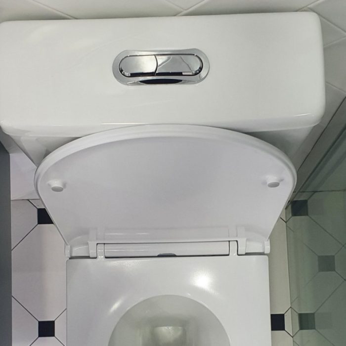 Eros ES AVVA monoblokk WC - perem nélküli - WC ülőkével komplett
