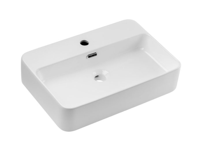 Eros TRUST 2 - PULTRA ültethető - Top Counter - porcelán mosdó - 55 x 38 cm
