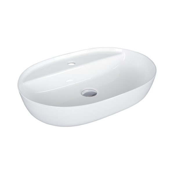 Eros ROCK 5 - PULTRA ültethető - Top Counter - porcelán mosdó - 60 x 40 cm