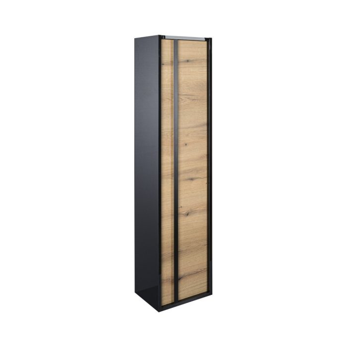 Piramida EURIDIKA OLIVA - FEKETE BETA fali fürdőszobai - ÁLLÓSZEKRÉNY - 35 x 150 x 30 cm