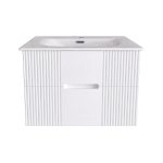 TMP MODENA 75 fali függesztett fürdőszobabútor - SKY E-8099-75 porcelán mosdóval - 75 x 46 x 55 cm