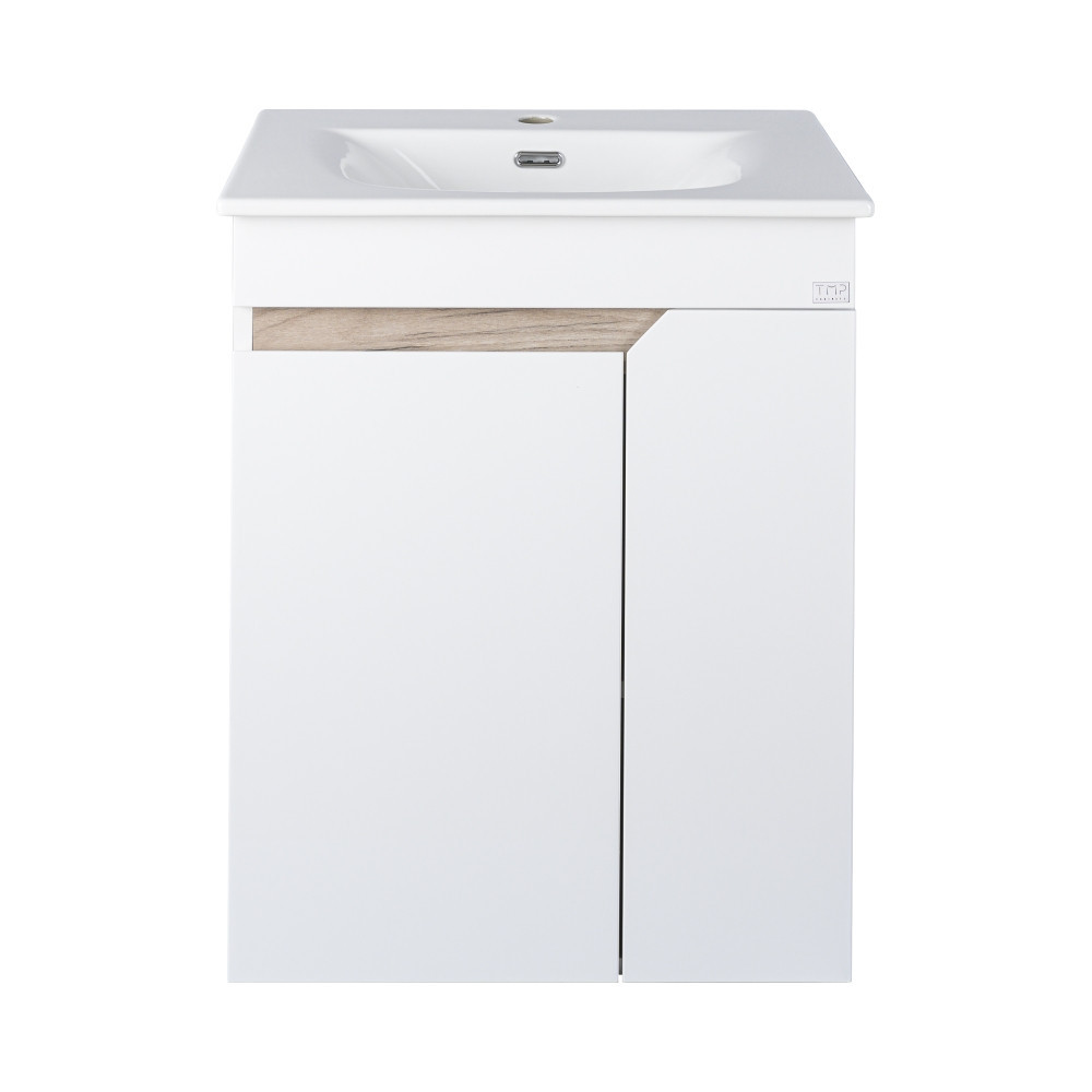 TMP VISION LONG 60 fali függesztett fürdőszobai bútor - SKY E-8099-60 mosdóval- 61 x 46 x 74 cm