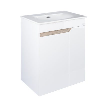 TMP VISION LONG 60 fali függesztett fürdőszobai bútor - SKY E-8099-60 mosdóval- 61 x 46 x 74 cm