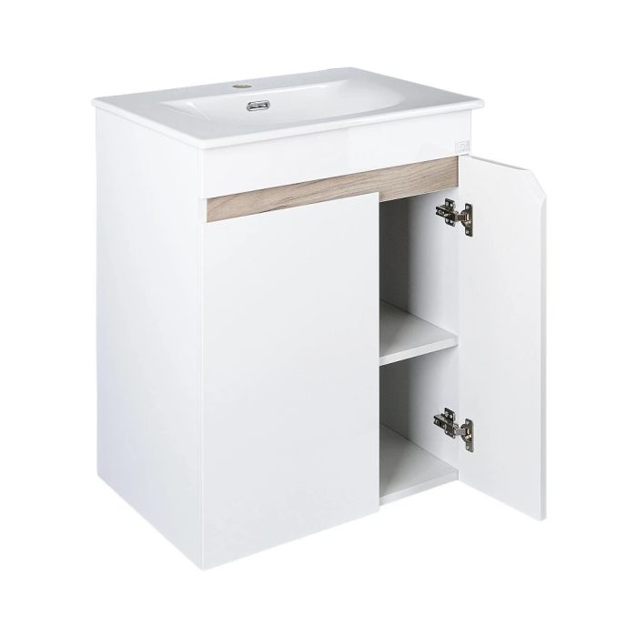 TMP VISION LONG 60 fali függesztett fürdőszobai bútor - SKY E-8099-60 mosdóval- 61 x 46 x 74 cm